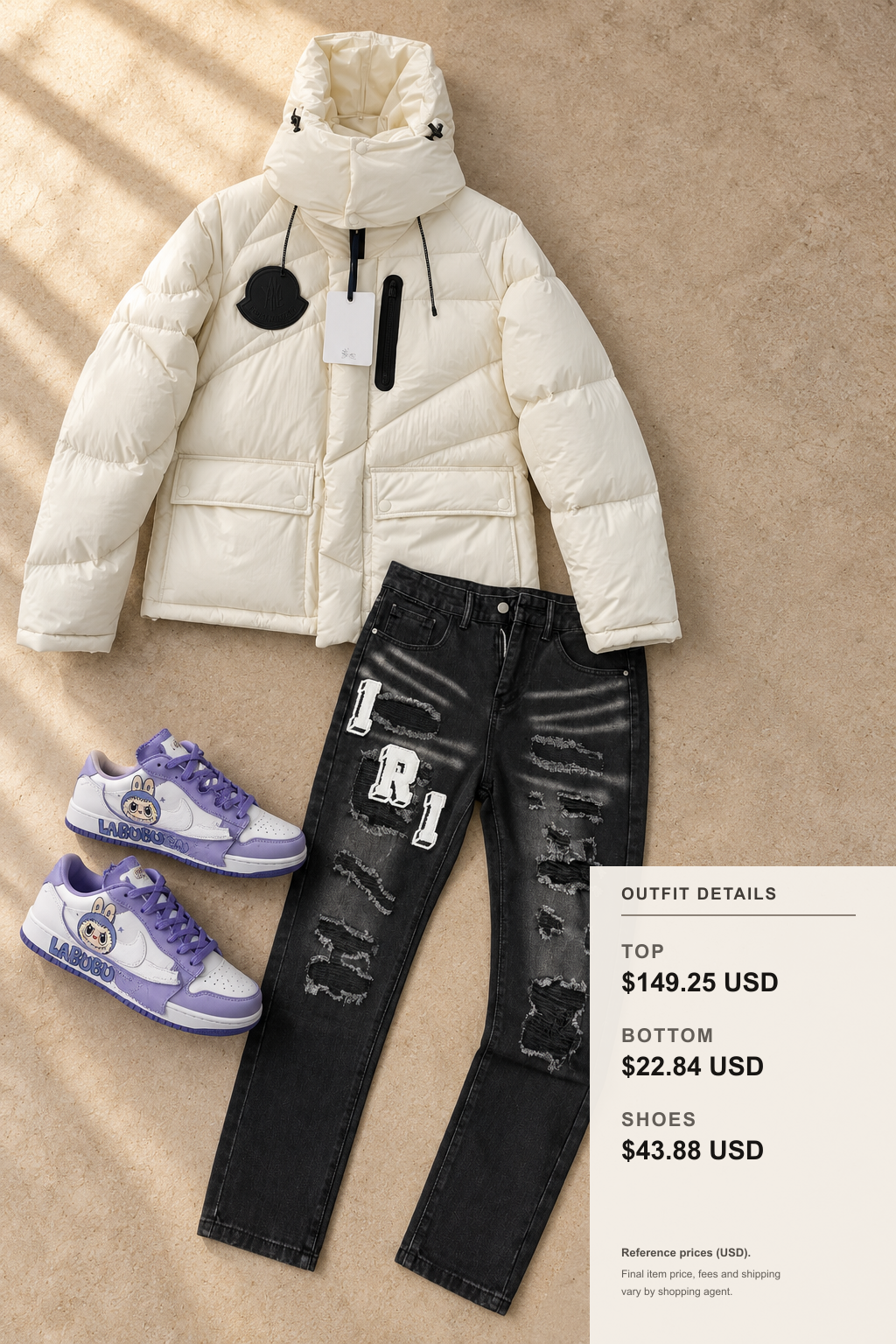 nike Hoodie Layering Looks for Kakobuy outfit 2 editorial flat lay for kakobuy