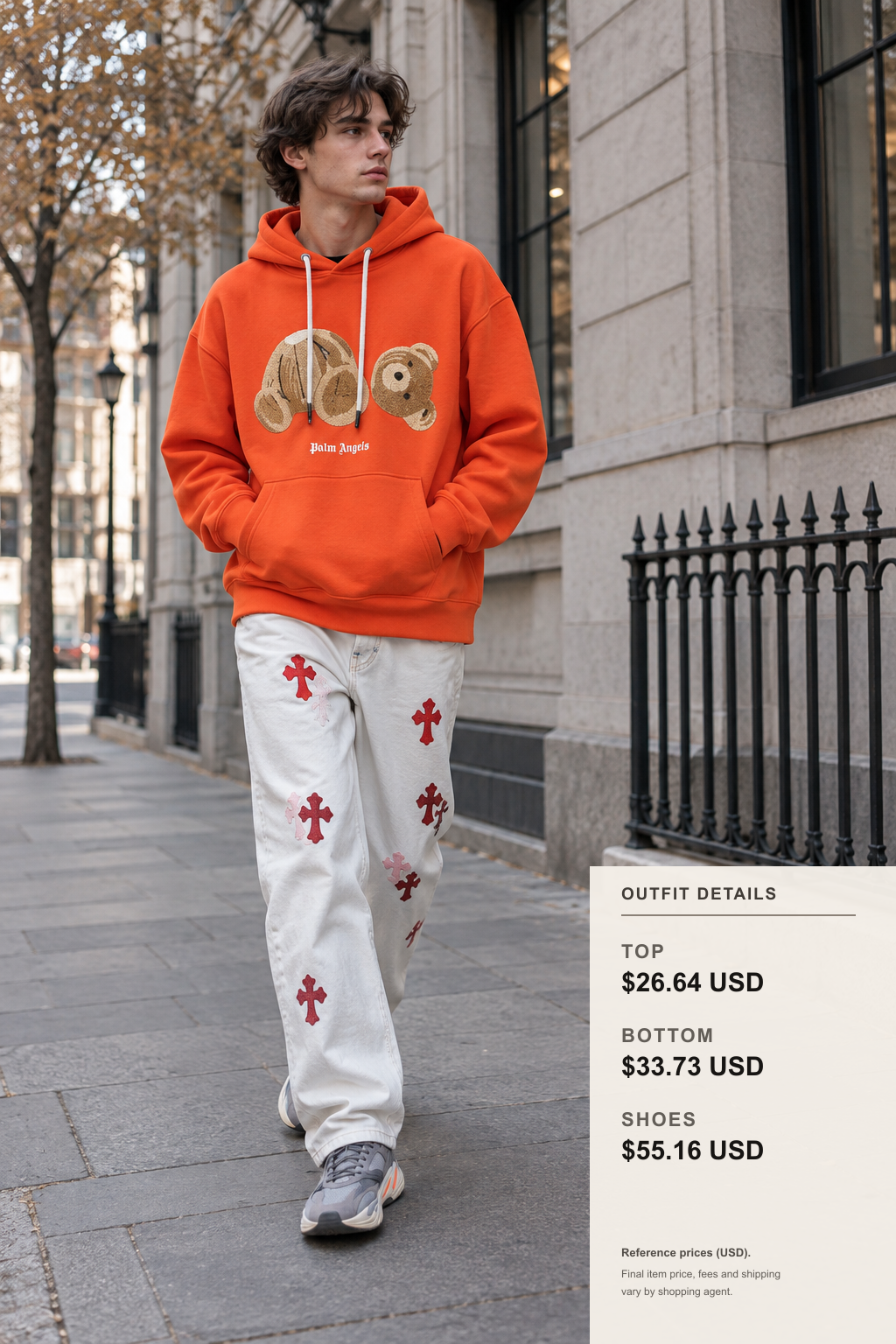 palm angels Jacket: 3 Fall-Winter Color Plans outfit 1 full-body street style for kakobuy