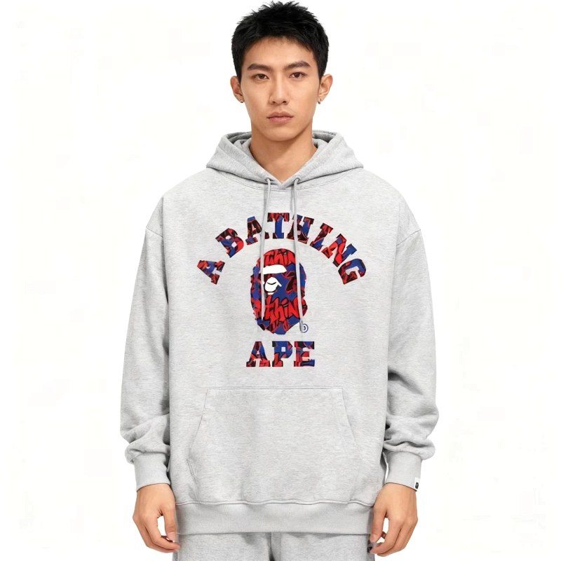 Bape White Hoodie in Relaxed Streetwear Style Review: Decoding the 63-Cell Loopback Colorway Grid