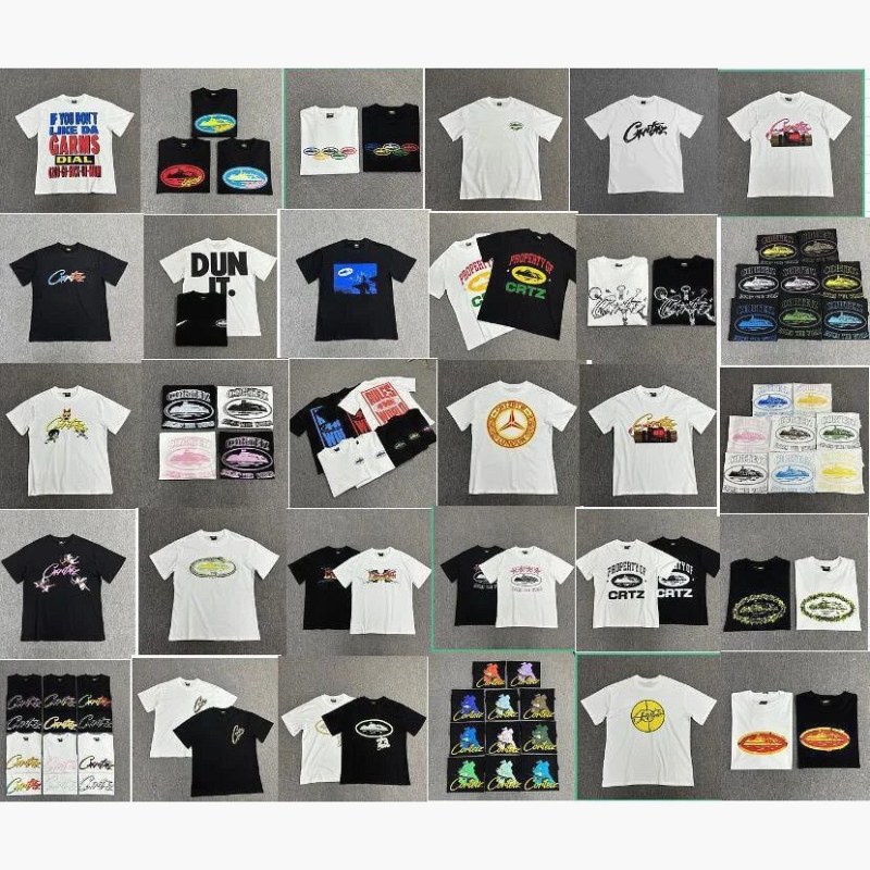 Corteiz Graphic Print Multicolor T-Shirt Collection Review: 3D Lettering, Loose Crew Cut, S–3XL