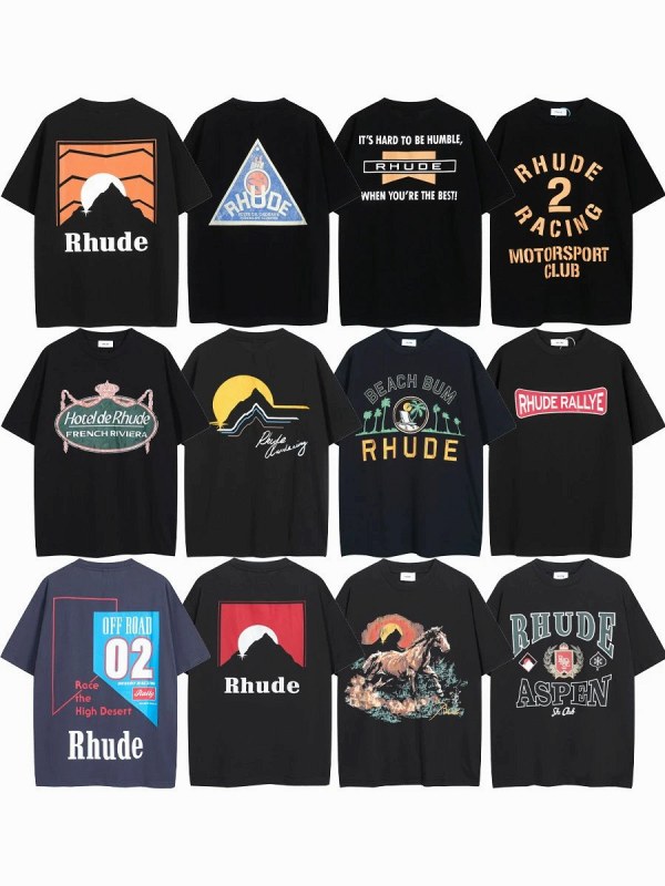 Rhude "Dark" Series T-Shirt Collection Review: Boxy Printed Cotton Tees Tested