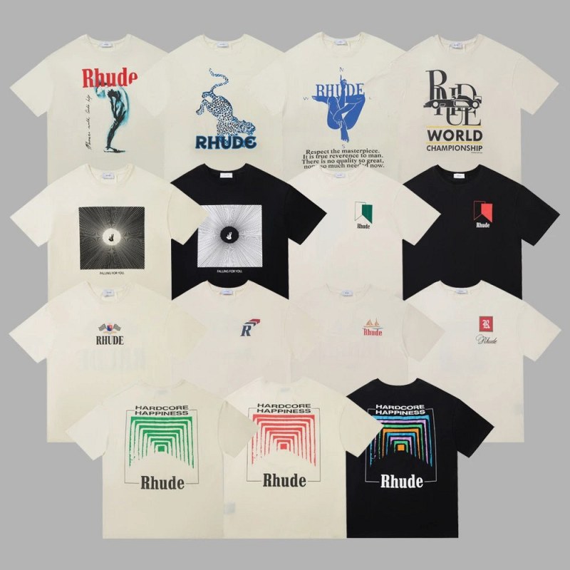 Rhude Multicolor T-Shirt Collection Review: A Boxy Tee That Punishes Blind Sizing