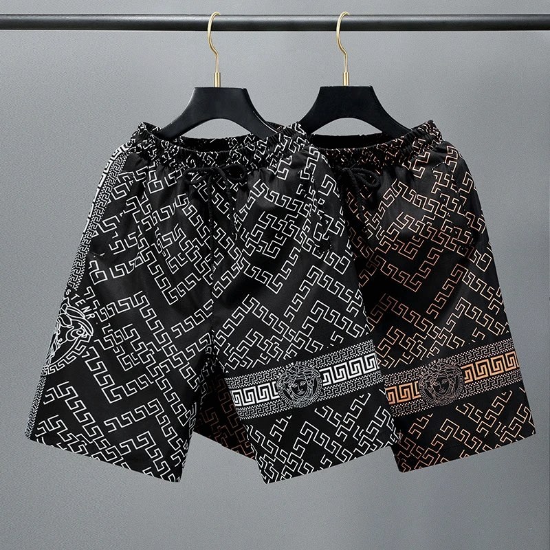 Versace Black Shorts in Everyday Casual Style Review: A No-Stretch Polyester Pair Where the Hem Detail Does the Work